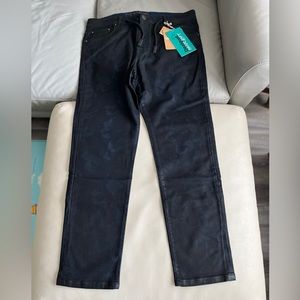 NWT - Desigual Men’s Metallic Black Camouflage Jeans Jogger - Size 36